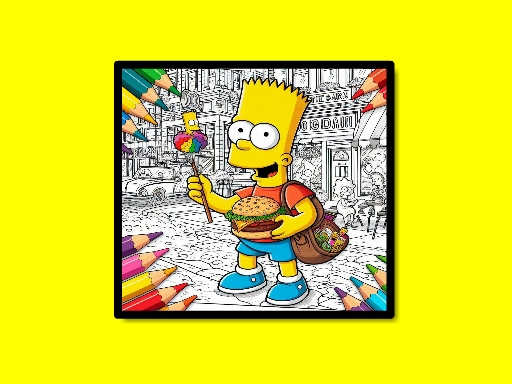 BTS Simpsons Coloring Book_img
